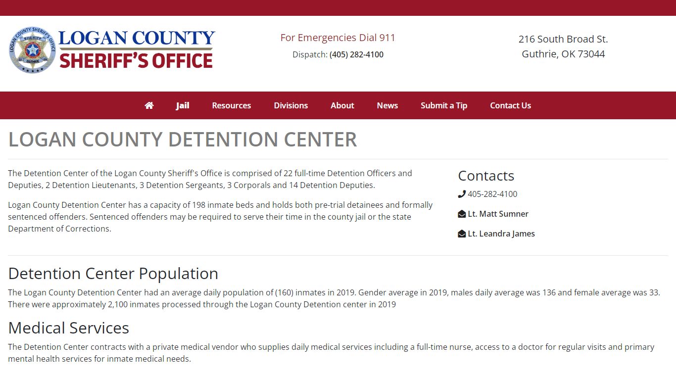 Detention Center - Logan County Sheriff's Office